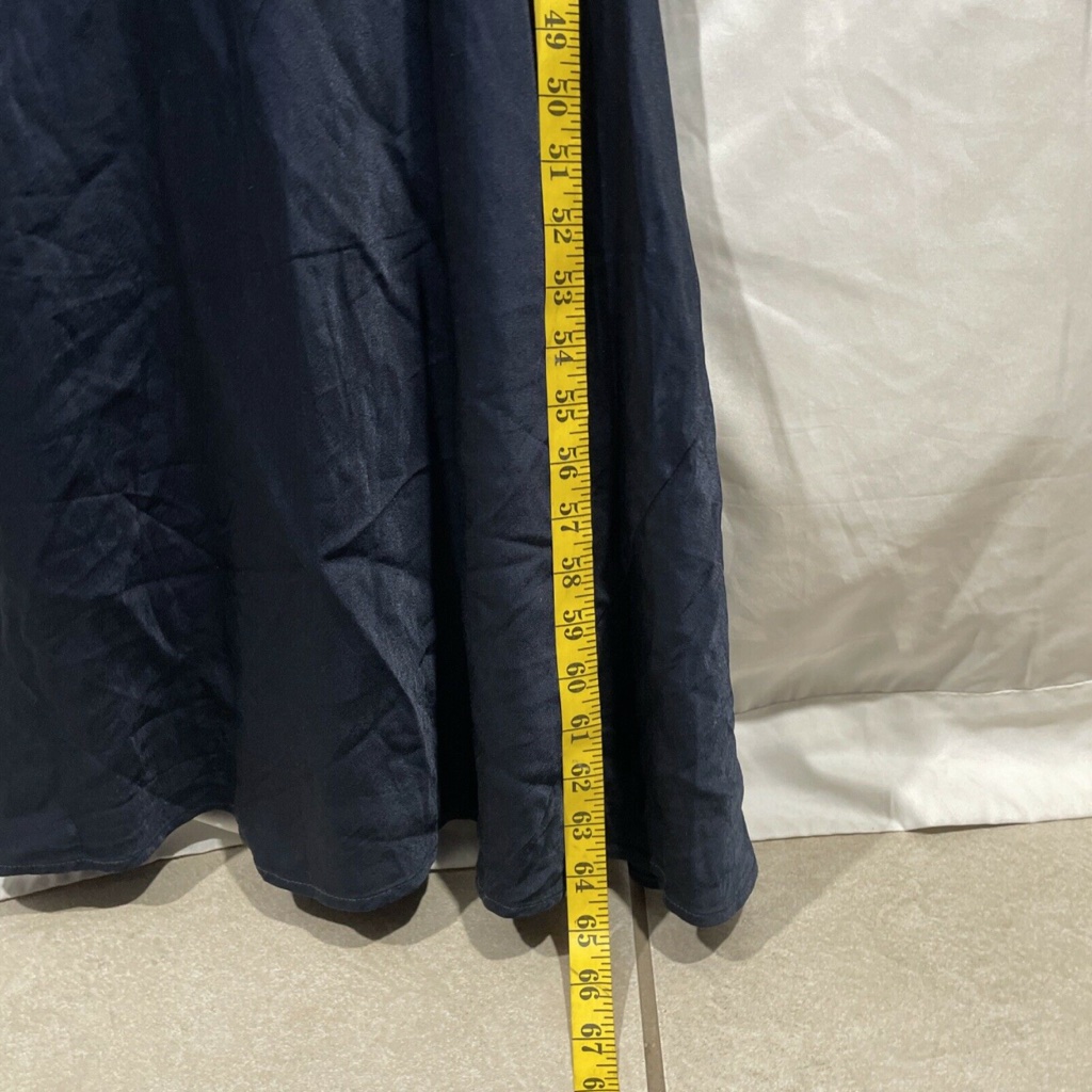 New Ghost London [ Xs ] Hollywood Claudia Cowl Back Gown In Navy Blue — image 5 of 8